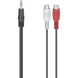 Cable Audio Jack a 2 RCA Hama 00205185 0,1 m Negro Cable Audio Jack a 2 RCA Hama 00205185 0,1 m Negro
