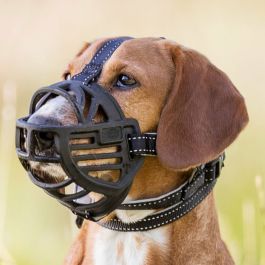 TRIXIE Muzzle Bozal Flex - Goma - Talla L - Negro