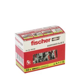 Tacos y tornillos Fischer duopower 50 Tacos y tornillos (4,5 x 40 mm)