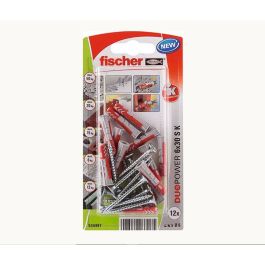 Blister 12 tacos+tornillos duopower ø6x30mm 534997 fischer