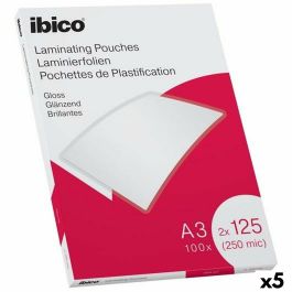 Láminas para Plastificar Ibico A3 Brillo 0,25 mm (5 Unidades)