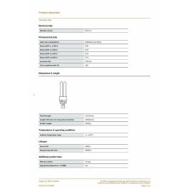 Bombilla bajo consumo osram 26w 2 pins g24d-3 4000k luz dia 16,9cm