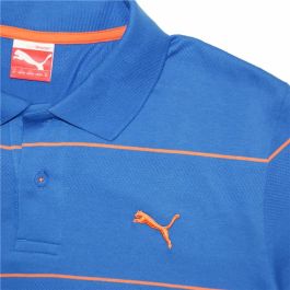 Polo de Manga Corta Hombre Puma Jacquard Azul