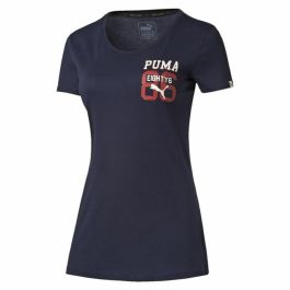 Camiseta de Manga Corta Mujer Puma Style Athl Tee Azul oscuro