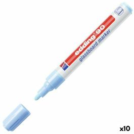 Rotuladores de tiza líquida Edding 90 Azul (10 Unidades) Rotuladores de tiza líquida Edding 90 Azul (10 Unidades)
