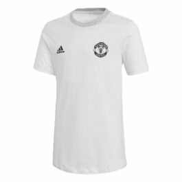 Camiseta de Fútbol de Manga Corta para Niños Adidas Manchester United Blanco