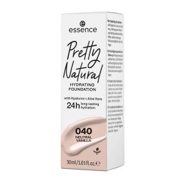 Base de Maquillaje Fluida Essence Pretty Natural 040-neutral vanilla 30 ml Base de Maquillaje Fluida Essence Pretty Natural 040-neutral vanilla 30 ml
