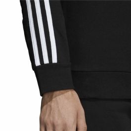 Sudadera sin Capucha Hombre Adidas 3 Stripes Negro