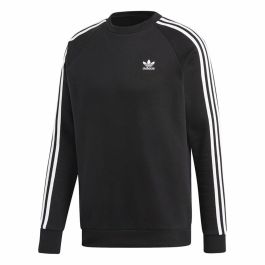 Sudadera sin Capucha Hombre Adidas 3 Stripes Negro