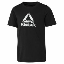 Camiseta de Manga Corta Reebok B Elem Tee Bas Negro