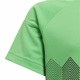 Camiseta de Fútbol de Manga Corta para Niños Adidas Verde Claro