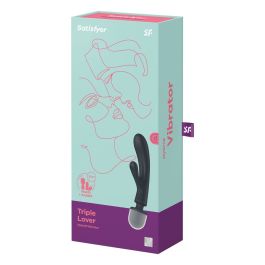 Satisfyer Triple lover vibrador gris