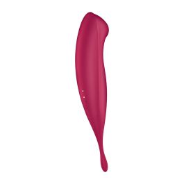 Satisfyer Twirling pro+ vibrador hibrido de aire app rojo oscuro