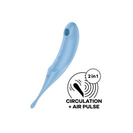 Satisfyer Twirling pro vibrador air pulse hybrid azul