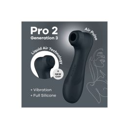 Satisfyer Pro2 vibrador de aire doble generation 3 negro negro