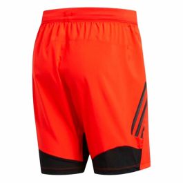 Pantalones Cortos Deportivos para Hombre Adidas Tech Woven Naranja L