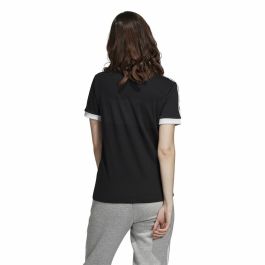 Camiseta de Manga Corta Mujer Adidas 3 Stripes Negro