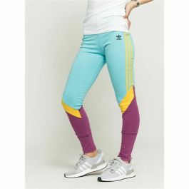 Mallas Deportivas de Mujer Adidas High-Waisted Aguamarina