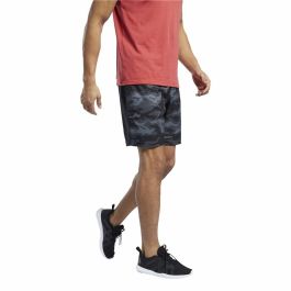 Pantalones Cortos Deportivos para Hombre Reebok Workout Ready Graphic Negro