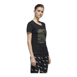 Camiseta de Manga Corta Mujer Adidas Boxed Como Graphic Negro