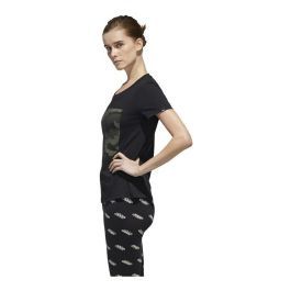 Camiseta de Manga Corta Mujer Adidas Boxed Como Graphic Negro