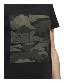 Camiseta de Manga Corta Mujer Adidas Boxed Como Graphic Negro