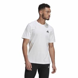 Camiseta Essentials Embroidered Adidas Small Logo Blanco