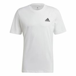 Camiseta Essentials Embroidered Adidas Small Logo Blanco