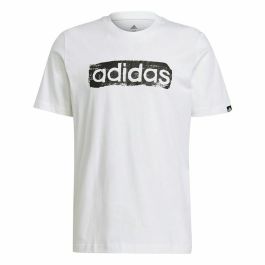 Camiseta de Manga Corta Hombre Adidas Brushstroke Logo Blanco Precio: 21.95000016. SKU: S6472233