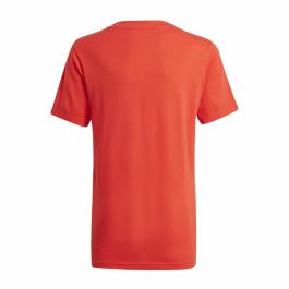 Camiseta de Manga Corta Adidas Essentials 3 Bandas Rojo
