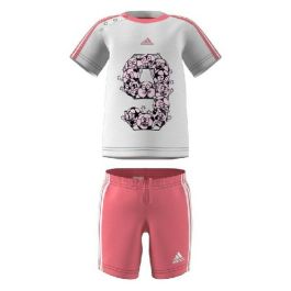 Chándal Infantil Adidas Niña Blanco/Rosa