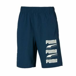 Pantalones Cortos Deportivos para Niños Puma Rebel Bold Azul oscuro