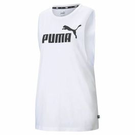 Camiseta de Tirantes Mujer Puma Essentials Cut Off Logo Tank W Blanco