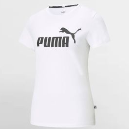 Camiseta de Manga Corta Mujer Puma LOGO TEE 586774 02 Blanco