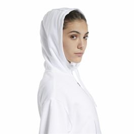 Sudadera con Capucha Mujer Reebok Sportswear Cropped Blanco