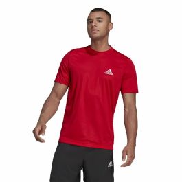 Camiseta de Manga Corta Hombre Aeroready Designed To Move Adidas Designed To Move Rojo