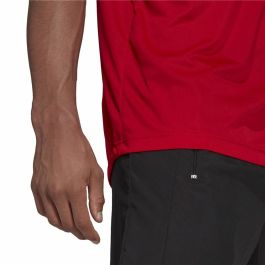 Camiseta de Manga Corta Hombre Aeroready Designed To Move Adidas Designed To Move Rojo