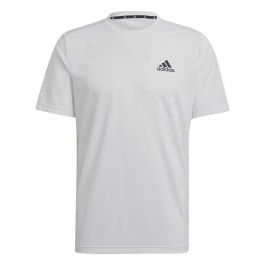 Camiseta de Manga Corta Hombre AEROREADY Adidas Designed To Move Blanco Precio: 21.95000016. SKU: S6486716