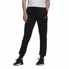 Pantalón Largo Deportivo Adidas French Terry Logo Mujer Negro