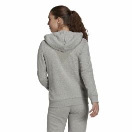 Sudadera con Capucha Mujer Adidas Essentials French Terry Gris