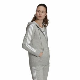 Sudadera con Capucha Mujer Adidas Essentials French Terry Gris