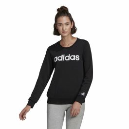 Sudadera sin Capucha Mujer Adidas Essentials Logo Negro