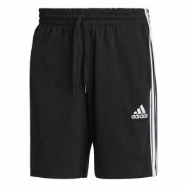 Pantalones Cortos Deportivos para Hombre Adidas Essentials 3 Stripes Aeroready Negro