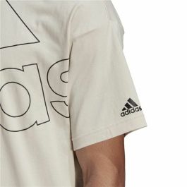 Camiseta de Manga Corta Hombre Adidas Giant Logo Beige