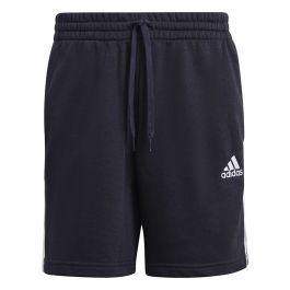 Pantalón Corto Deportivo Adidas Essentials French Terry 3 Negro Azul oscuro