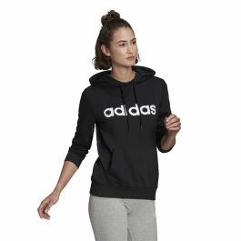 Sudadera con Capucha Mujer Adidas Essentials Logo Negro
