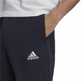 Pantalón Largo Deportivo Adidas Fit Tapered Cuff Azul oscuro Hombre