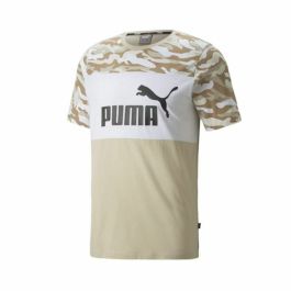 Camiseta de Manga Corta Hombre Puma Essentials Camo Beige