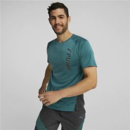 Camiseta de Manga Corta Hombre Puma Verde oscuro Hombre