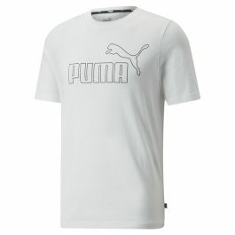 Camiseta de Manga Corta Hombre Puma Essentials Elevated Blanco